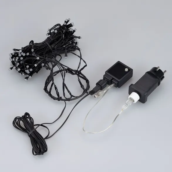 Светодиодная гирлянда Лучи Смарт ARD-GALA-CLASSIC-1800-BLACK-180LED RGB (230V, 3.6W, Tuya Wi-Fi) (Ardecoled, IP65)