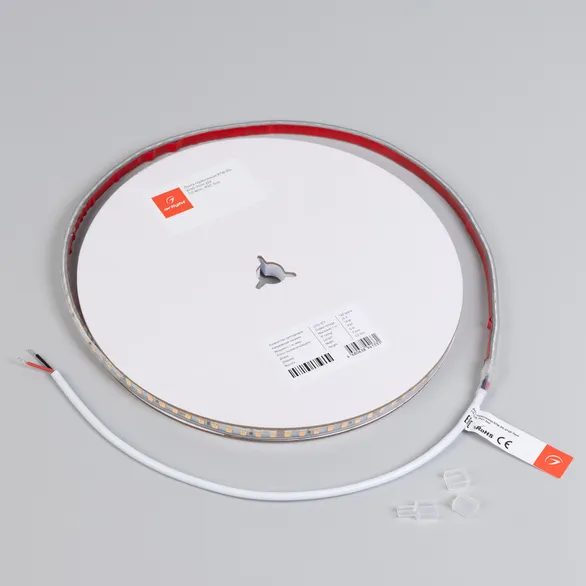 Светодиодная лента герметичная RTW-PS-A140-7mm 24V Warm2400 (10 W/m, IP67, 5m) (Arlight, CRI>90)