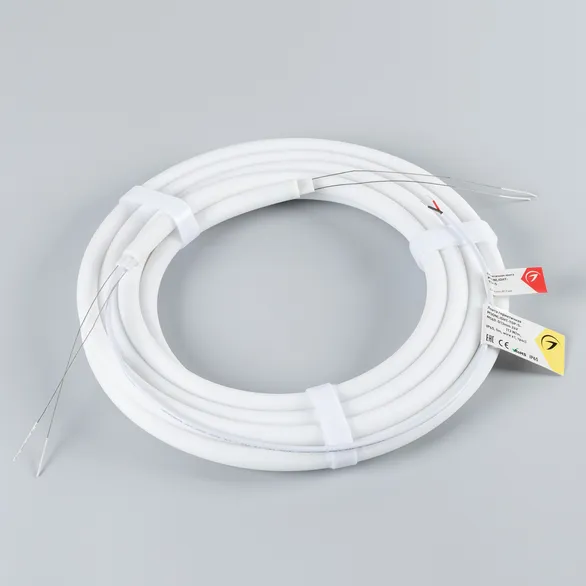 Светодиодная лента герметичная MOONLIGHT-TOP-S-M560-D13mm 24V Warm3000 (13 W/m, IP65, 5m, wire x1, трос) (Arlight, Вывод кабеля прямой)