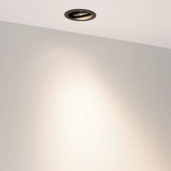 Светильник MS-VORTEX-BUILT-R90-12W Day4000 (BK-BK, 40 deg, 230V) (Arlight, IP20 Металл, 5 лет)