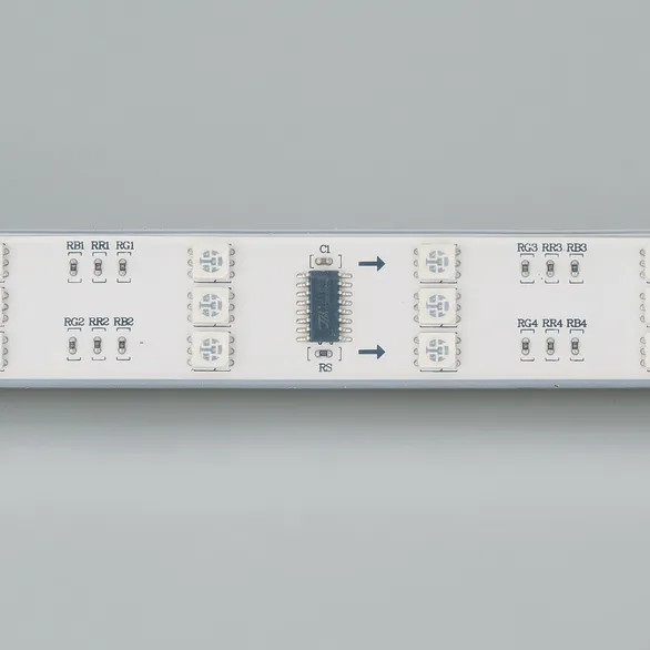 Светодиодная лента SPI-5000P 12V RGB (5060, 480 LED x3,1812) (Arlight, Закрытый, IP66)