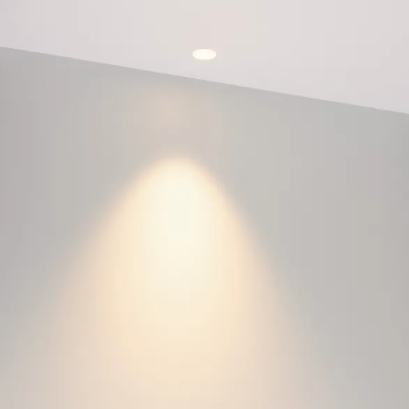 Светильник MS-INVISIO-TRIMLESS-R35-5W Warm3000 (WH-WH, 36 deg, 230V) (Arlight, IP54 Металл, 5 лет)