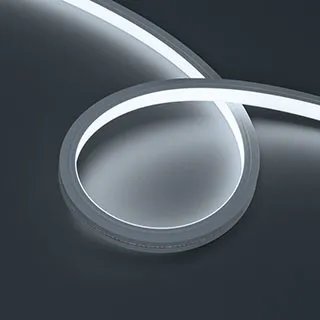 Светодиодная лента герметичная MOONLIGHT-PRO-TOP-X320-13x12mm 48V White6000 (9.6 W/m, IP67, 30m, wire x2) (Arlight, Вывод боковой, 7 лет)