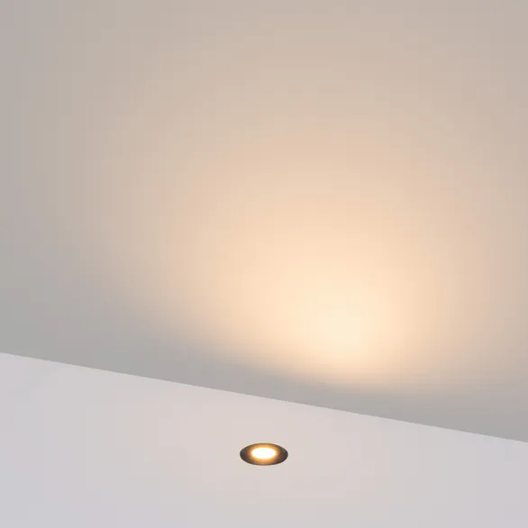 Светильник ART-PELURU-GROUND-R23-1W Warm2700 (GR, 100 deg, 24V) (Arlight, IP67 Металл, 3 года)