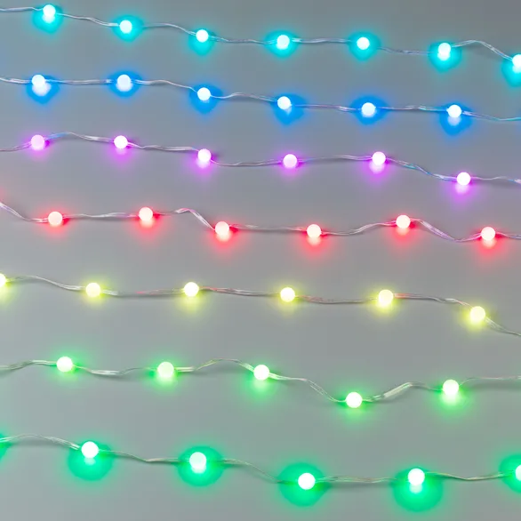 Светодиодная гирлянда ARD-BEAD-HOME-10000-CLEAR-100LED RGB (5V, USB, ПДУ) (Ardecoled, IP20 Пластик)
