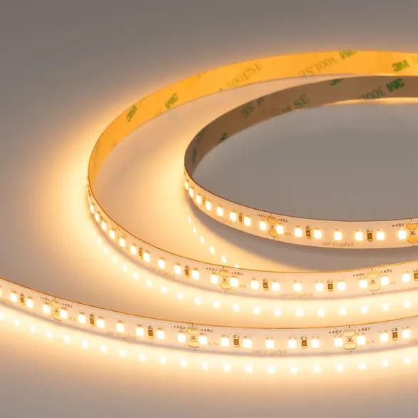 Светодиодная лента UL-A140-10mm 48V Warm2400 (12 W/m, IP20, 20m) (Arlight, CRI>90)