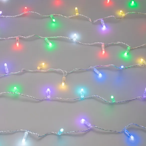 Светодиодная гирлянда ARD-STRING-CLASSIC-20000-CLEAR-200LED-SYNC RGB (230V, 13W) (Ardecoled, IP65)