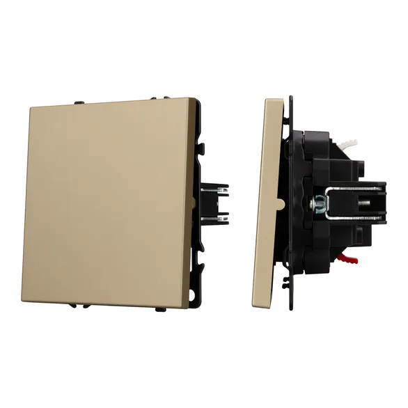 Механизм выключателя одноклавишный проходной SWT-NOBE-MKP1-SFPL-GD (230V, 10A) (Arlight, -)