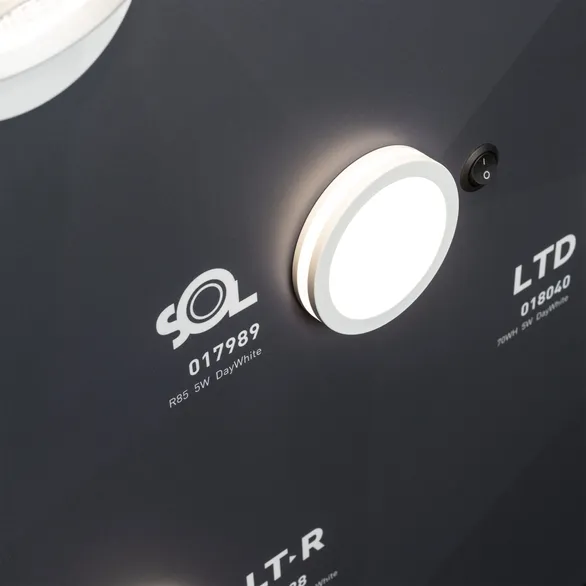 Стенд Интерьерные светильники Е31-1760х600mm (DB 3мм, пленка) (Arlight, -)