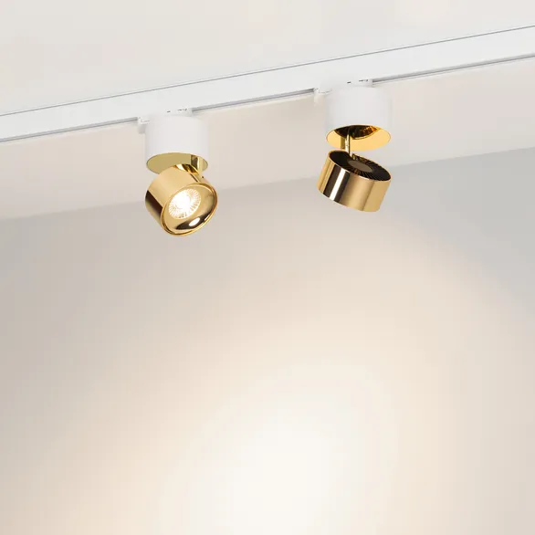 Светильник SP-PLURIO-TRACK-4TR-R77-9W Day4000 (WH-BRS, 36 deg, 230V) (Arlight, IP20 Металл, 3 года)