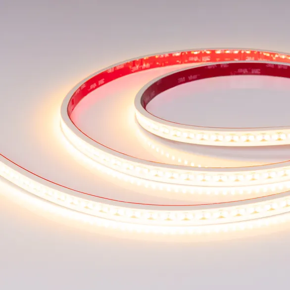 Светодиодная лента герметичная RTW-PS-A180-12mm 48V Warm2400-CX2 (19 W/m, IP67, 10m) (Arlight, CRI>90)