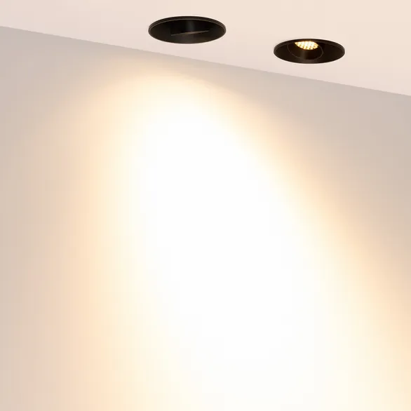 Светильник безрамочный DL-ROTARA-R63-6W Warm3000 (Черный RAL9005, 50 deg, 230V) (Arlight, IP20 Металл, 5 лет)