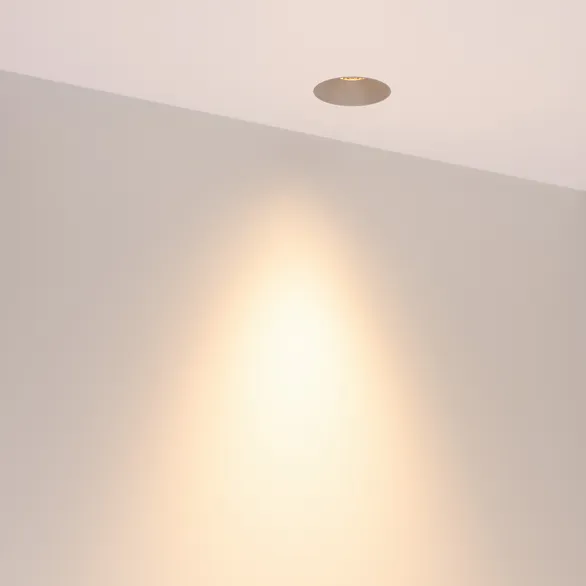 Светильник безрамочный DL-INTRAL-R63-8W Warm3000 (Серый RAL7045, 50 deg, 230V) (Arlight, IP20 Металл, 5 лет)