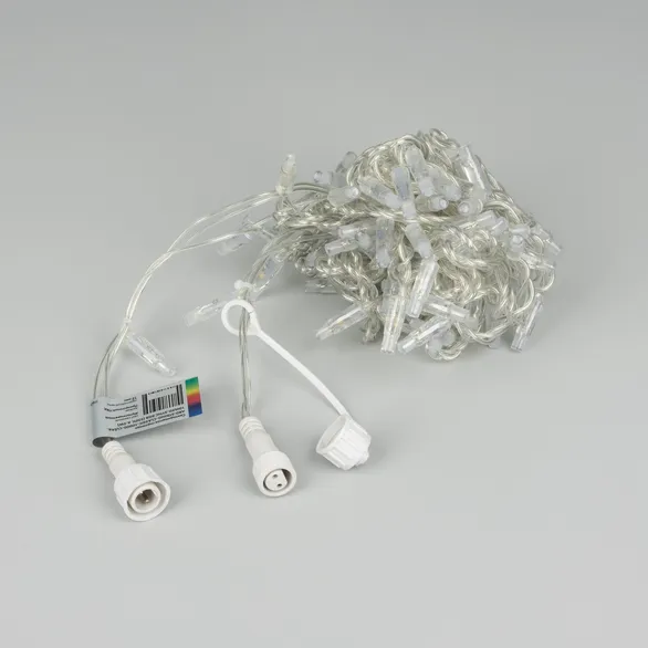 Светодиодная гирлянда ARD-STRING-CLASSIC-10000-CLEAR-100LED-LIVE RGB-DMX (24V, 10W) (Ardecoled, IP65)