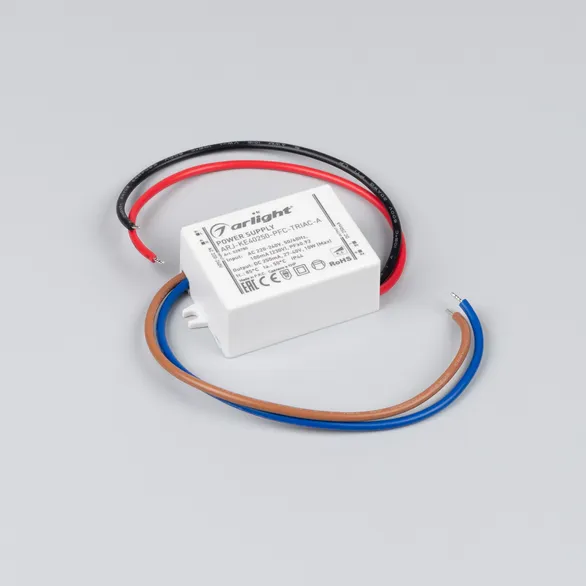 Блок питания ARJ-KE40250-PFC-TRIAC-A (10W, 250mA) (Arlight, IP44 Пластик, 5 лет)