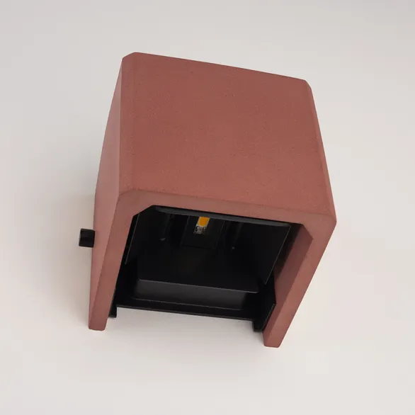 Светильник LGD-PERAN-WALL-S120x120-6W Warm3000 (Beige red, 0-80 deg, 230V) (Arlight, IP65 Бетон, 3 года)