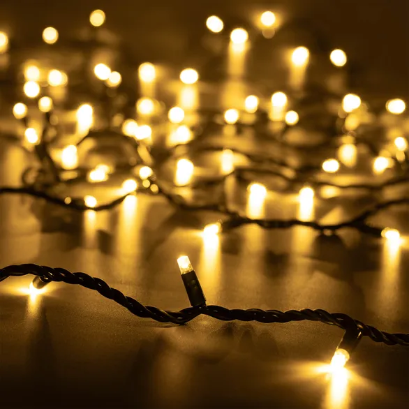 Светодиодная гирлянда ARD-STRING-PRO-10000-GREEN-100LED-FLASH WARM (230V, 7W) (Ardecoled, IP65)