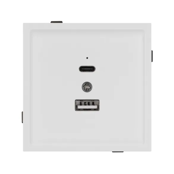 Механизм USB розетки SCT-TENDO-MUAC-SFPL-WH (5V, 3A, QC3) (Arlight, -)