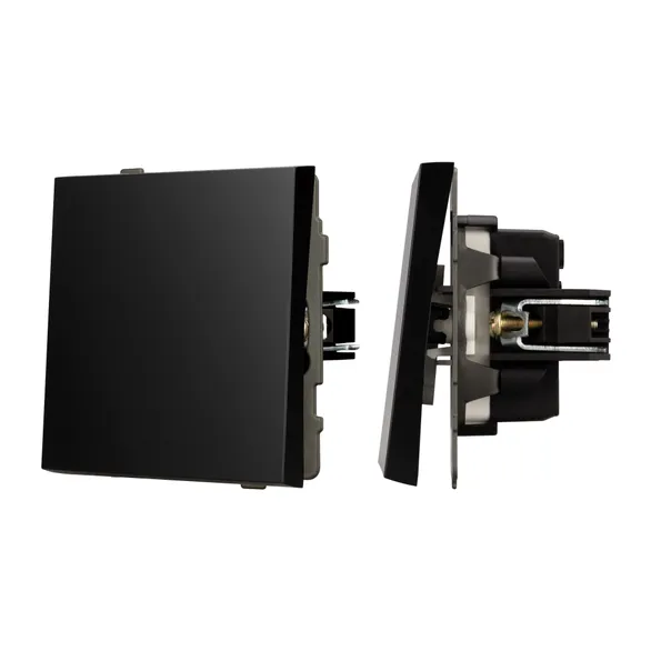 Механизм выключателя одноклавишный непроходной SWT-TENDO-MK01-PL-BK (230V, 10A) (Arlight, -)