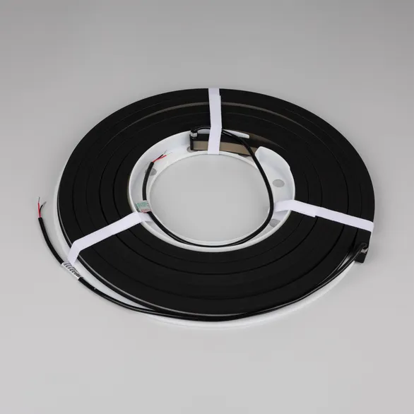 Светодиодная лента герметичная NOVA-TOP-BLACK-A120-16x15mm 24V Warm2700 (10 W/m, IP67, 2835, 5m, wire x2) (Arlight, Вывод боковой, 5 лет)