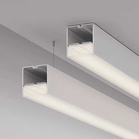 Профиль с экраном SL-LINE-7477-2500 WHITE+OPAL (Arlight, Алюминий)