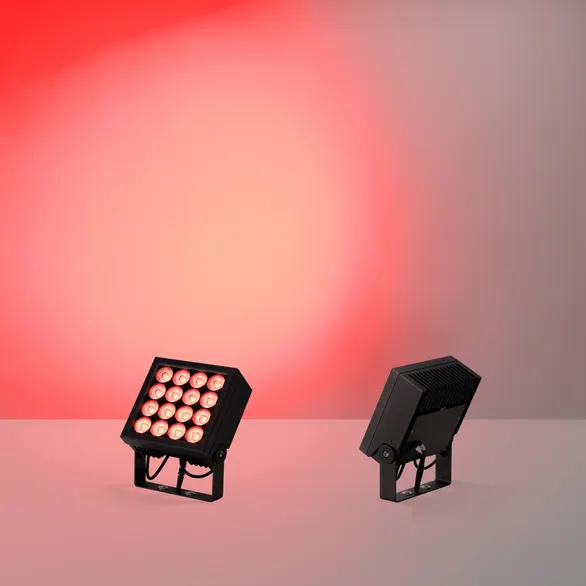 Прожектор KT-BLOCK-S220x220-50W RGBW-Day (Графит, 15 deg, 24V, DMX512) (Arlight, IP66 Металл, 3 года)