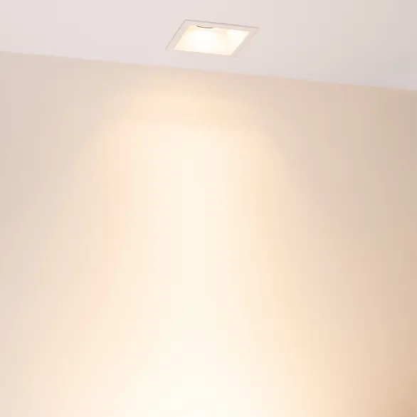Светильник MS-FLOW-BUILT-S85x85-12W Warm3000 (WH, 38 deg, 230V) (Arlight, IP20 Металл, 5 лет)