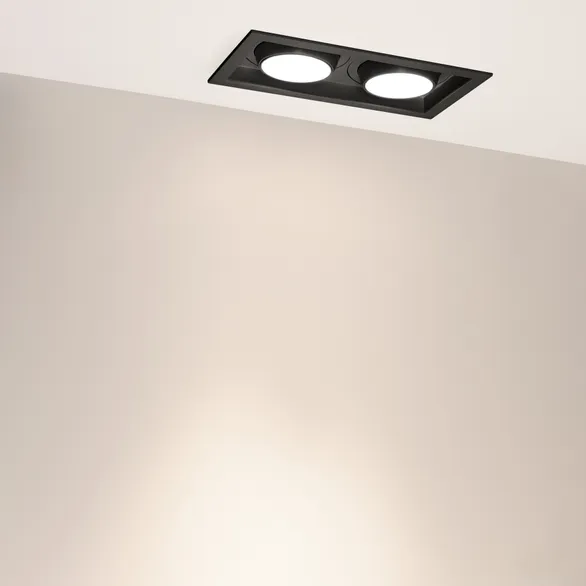 Светильник MS-VORTEX-BUILT-S250x140-2x30W Day4000 (BK-BK, 30 deg, 230V) (Arlight, IP20 Металл, 5 лет)