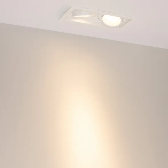 Светильник MS-VORTEX-BUILT-S210x117-2x20W Warm3000 (WH-WH, 20 deg, 230V) (Arlight, IP20 Металл, 5 лет)