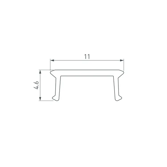 Экран COMFORT10-V-FANTOM-2000 OPAL (Arlight, Пластик)