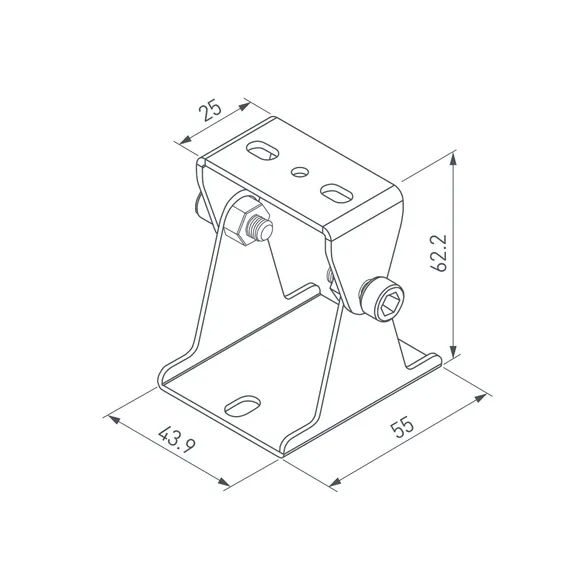 Держатель SL-LINE поворотный (Arlight, Металл)