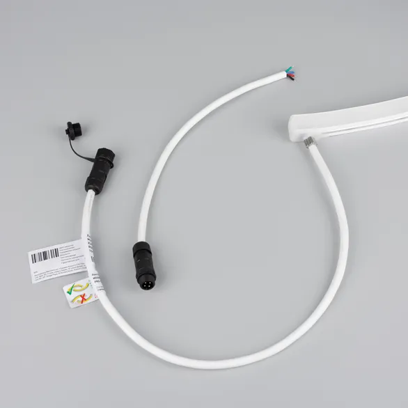 Светодиодная лента герметичная MOONLIGHT-PRO-SIDE-X360-16x16mm 24V RGB (12 W/m, IP67, 10m, wire x2) (Arlight, Вывод боковой, 5 лет)
