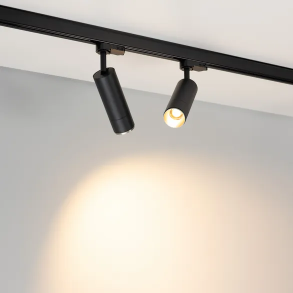 Светильник LGD-GESTIA-TRACK-4TR-R51-10W Warm3000 (BK-NI, 25-50 deg, 230V) (Arlight, IP20 Металл, 5 лет)