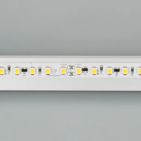 Светодиодная лента RT-10000 24V White5500 2x (3528, 120 LED/m, 10m) (Arlight, 9.6 Вт/м, IP20)