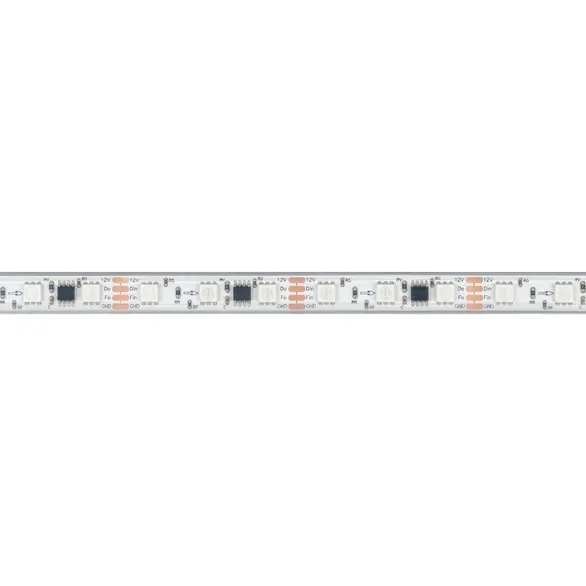 Светодиодная лента герметичная SPI-PS-B60-12mm 12V RGB-PX3-BPT (12 W/m, IP67, 5060, 5m) (Arlight, бегущий огонь)