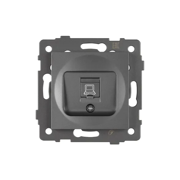 Механизм компьютерной розетки SCT-MPC1-PL-GR-V (RJ-45, CAT6) (Arlight, -)