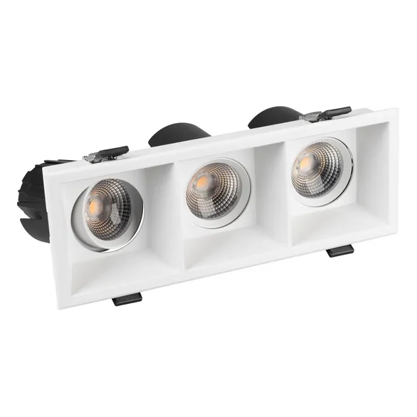 Светильник MS-FLOW-BUILT-S230x85-3x6W Warm3000 (WH, 55 deg, 230V) (Arlight, IP20 Металл, 5 лет)