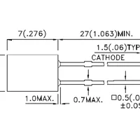 Светодиод ARL-2507UWC-1.2cd (Arlight, 2x5мм (прямоугольный))