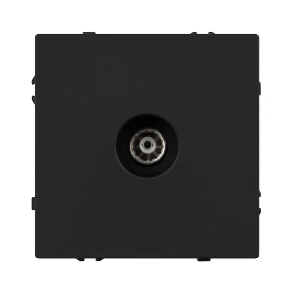 Механизм телевизионной розетки SCT-NOBE-MTV1-SFPL-BK (Arlight, Черный оникс)