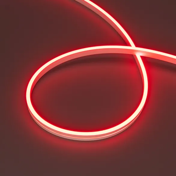 Светодиодная лента герметичная MOONLIGHT-SIDE-A168-4x10mm 24V Red (7.2 W/m, IP65, 5m, wire x2) (Arlight, Вывод кабеля прямой)