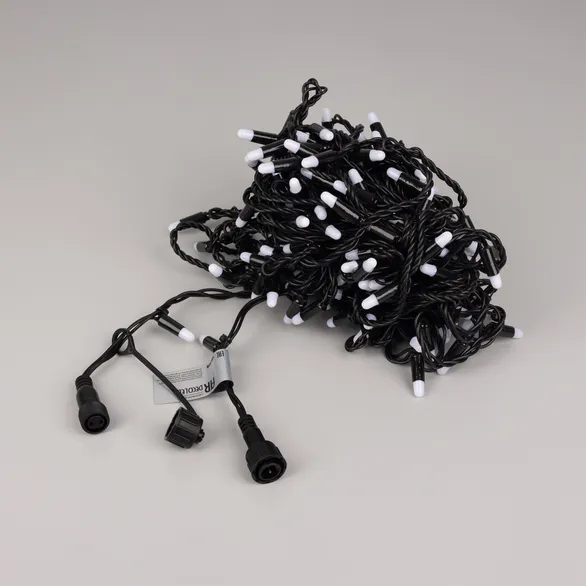 Светодиодная гирлянда ARD-STRING-CLASSIC-20000-BLACK-200LED-MILK-SYNC RGB (230V, 13W) (Ardecoled, IP65)