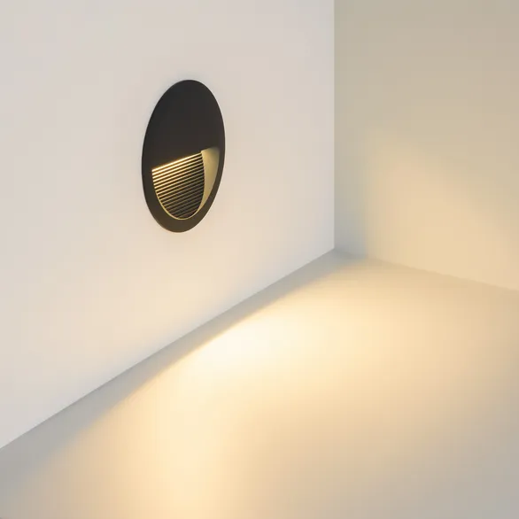 Светильник встраиваемый LTD-RIBONIK-R138-5W Warm3000 (Черный, 50 deg, 230V) (Arlight, IP65 Металл, 5 лет)