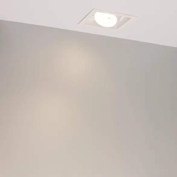 Светильник MS-VORTEX-BUILT-S140x140-30W Warm3000 (WH-WH, 17 deg, 230V) (Arlight, IP20 Металл, 5 лет)