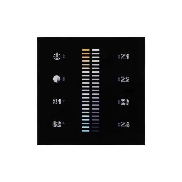Панель Sens SR-2830B-AC-RF-IN Black (220V,MIX+DIM,4зоны) (Arlight, IP20 Пластик, 3 года)