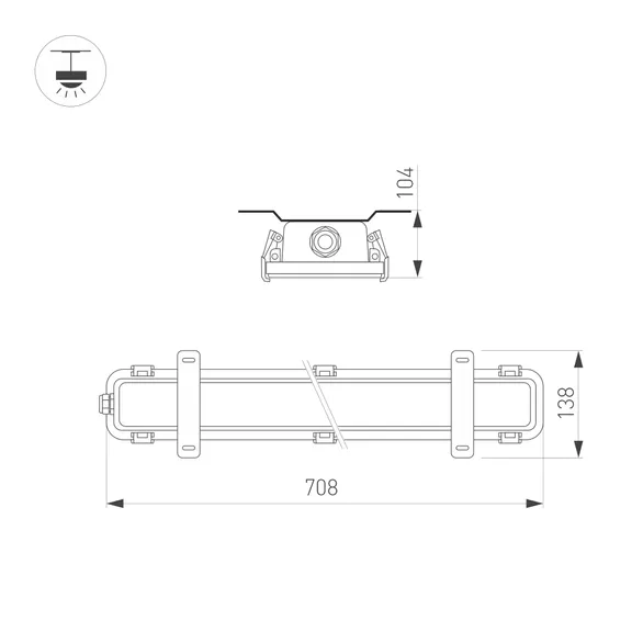 Светильник SP-KATANO-L700-20W Day4000 (SL, 100 deg, 230V) (Arlight, IP65 Металл, 5 лет)
