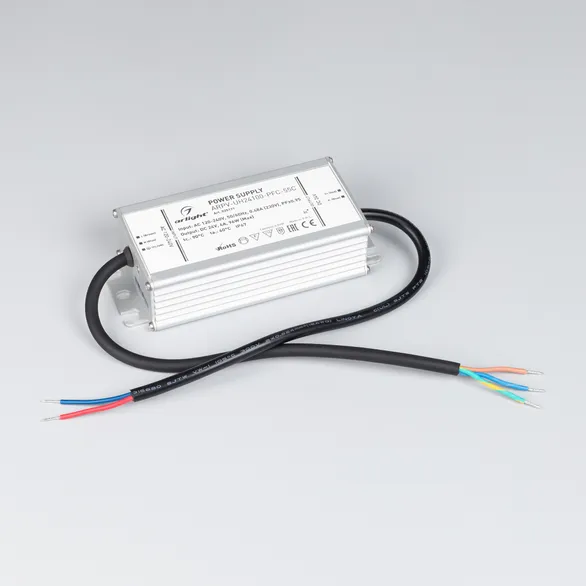 Блок питания ARPV-UH24100-PFC-55C (24V, 4.2A, 100W) (Arlight, IP67 Металл, 5 лет)