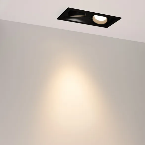 Светильник MS-VORTEX-BUILT-S210x117-2x20W Warm3000 (BK-BK, 40 deg, 230V) (Arlight, IP20 Металл, 5 лет)