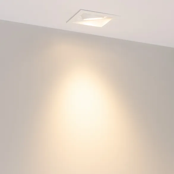 Светильник MS-VORTEX-BUILT-S90x90-12W Warm3000 (WH-WH, 40 deg, 230V) (Arlight, IP20 Металл, 5 лет)