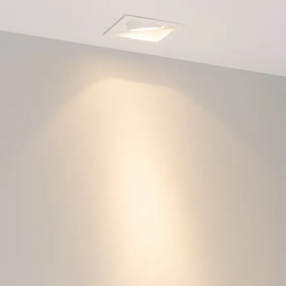 Светильник MS-VORTEX-BUILT-S90x90-12W Warm3000 (WH-WH, 20 deg, 230V) (Arlight, IP20 Металл, 5 лет)