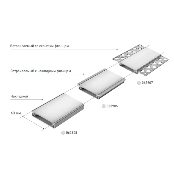 Профиль SL-LINE-4009-2000 ANOD (Arlight, Алюминий)